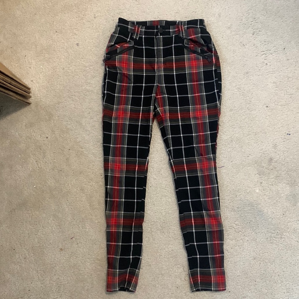 plaid dress pants
